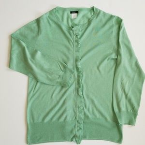 JCrew Mint Feather Weight Cardigan, M